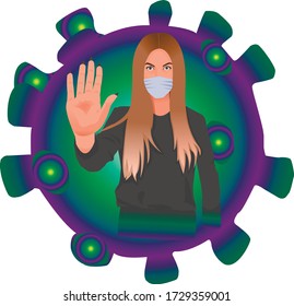 
detener el coronavirus, los virus y el parnismo