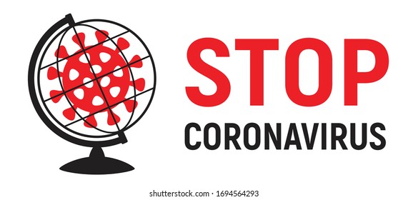 Stop corornavirus. Corona Virus Stop. Vector.