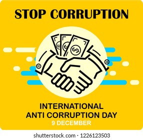 stop corruption day, poster
