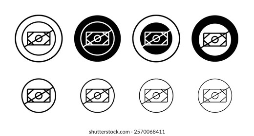 Stop Corruption icon Outline vector for web ui