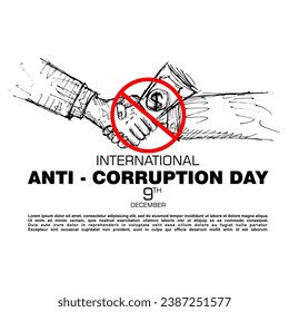 Stop Corruption, International Anti Corruption day, Poster and banner, 9 December