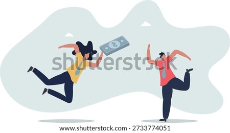 Stop Corruption, refusing to take bribery money concept.life and employment of people.