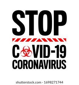 Stop Covid 19 Coronavirus banner