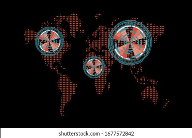Stop COVID-19 concept with stop covid-19 sign vector illustration. covid-19 prevention design background