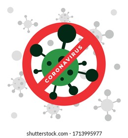 STOP COVID-19 Coonavirus. Virus infection or bacteria concept background.