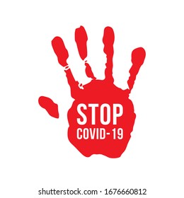 STOP COVID-19. Corona Stay Home