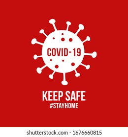 STOP COVID-19. Corona Stay Home