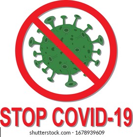 Stop COVID-19. Coronavirus 2019 pandemic