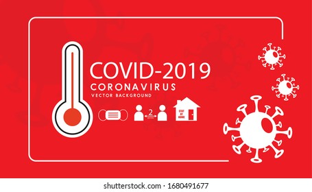 stop covid-19 (coronavirus) banner design