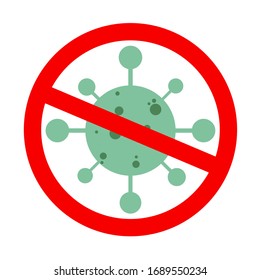 Stop Covid-19 Signo y símbolo, concepto de ilustración vectorial pandemia coronavirus en todo el mundo