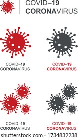 Stopp Covid-19 Zeichen & Symbol, Vektor Illustration Konzept coronavirus COVID-19.