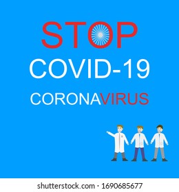 Detener Covid-19 Signo y símbolo.Concepto de bloqueo pandémico coronavirus COVID-19.