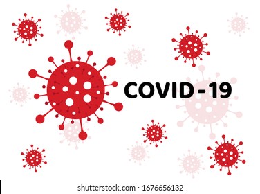 Stop COVID-19 spread concept design background. Vector illustration