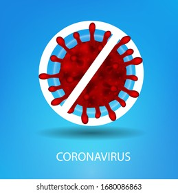 Stop Covid-19 Symbol, vector Illustration concept coronavirus COVID-19.