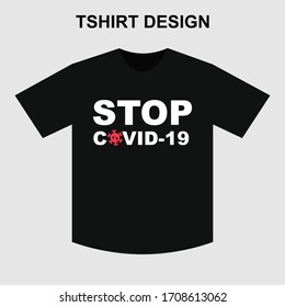 Stop covid-19 tshirt design for awaraness to fight corona virus. Tshirt design for men, women and kids