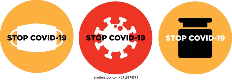 stop covid-19 vaccine please wear mask