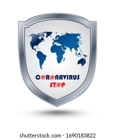 Stop Covid-19. Vector Illustration concept coronavirus.