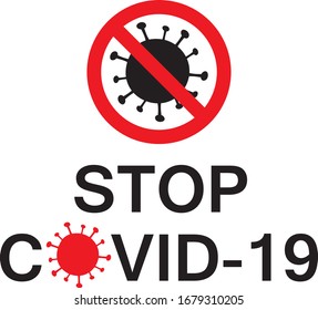 Stop COVID-19 Virus Corona  vector 2020