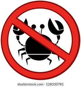 Stop Crab Sign