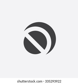 stop cut identity template icon design element