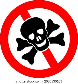 Stop death vector icon on a white background. An isolated flat icon illustration of stop death.
