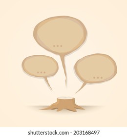 Stop deforestation. love the Earth concept