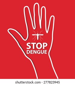 Stop Dengue Sign. vector illustration.