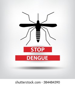 Stop Dengue Sign. vector illustration.