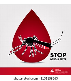 stop denque fever vector illustration