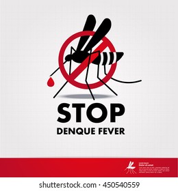 stop denque fever vector illustration
