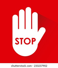 Stop Design Vector Illustration Stock Vector (Royalty Free) 233237902 ...