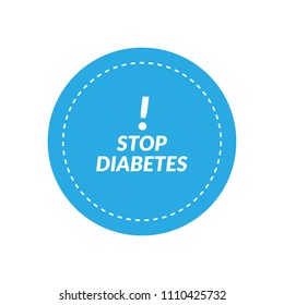 stop diabetes label