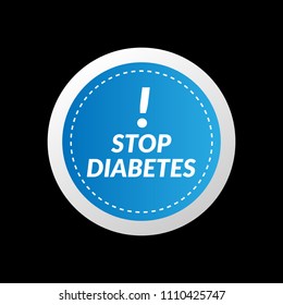 stop diabetes label