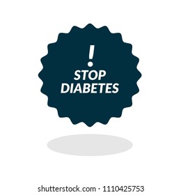 stop diabetes label