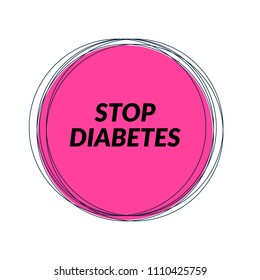 stop diabetes label
