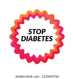 stop diabetes label