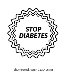 stop diabetes label