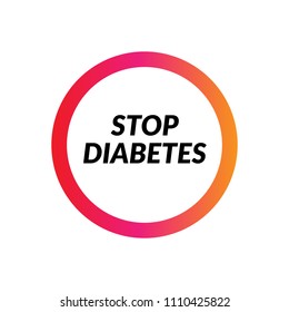 stop diabetes label
