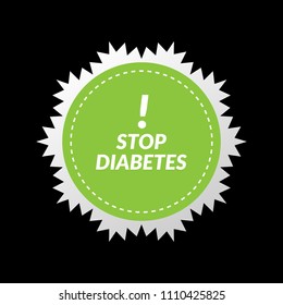 stop diabetes label