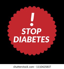 stop diabetes label