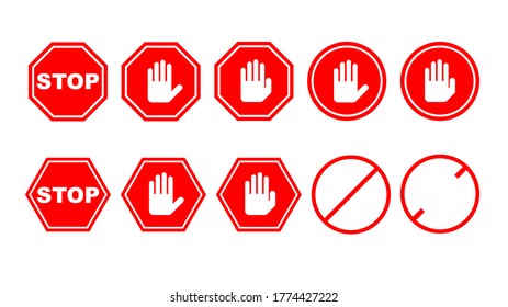 Stop different red symbols warning