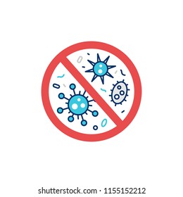 stop disease logo vector illustration