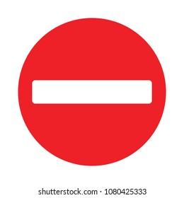 Stop Sign No Entry Sign Stock Vector (Royalty Free) 1569720838