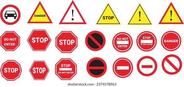 stop don't enter the road