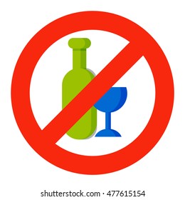Stop drink vector illustration.