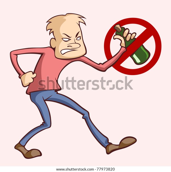 Stop Drinking Alcohol Stock Vector (Royalty Free) 77973820