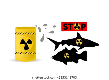 stop dumping radioactive waste in the sea. threatening the preservation of marine life