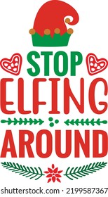 stop elfing around vector file