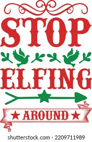 stop elfing around vector file