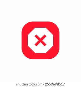 stop error symbol icon sign vector